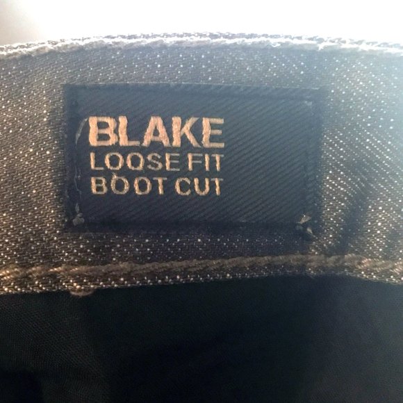 Express Jeans Mens 32X30 Gray Blake Loose Fit Boot Cut Whiskers Cotton Blend - Picture 6 of 15